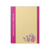Sakura Floral Batik Notepad Notizblock (Rotiert)