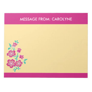Sakura Floral Batik Notepad Notizblock