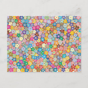 Sakura Floral Colorsplash Postkarte