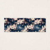 Sakura Floral Navy Kleines Unternehmen Danke Karte (Rückseite)