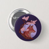 Sakura Fox Button (Vorne & Hinten)