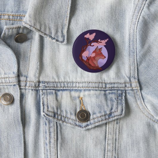 Sakura Fox Button (Beispiel)