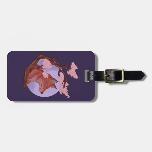 Sakura Fox Gepäckanhänger (Vorderseite horizontal)