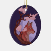 Sakura Fox Keramikornament (Rechts)