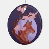 Sakura Fox Keramikornament (Links)