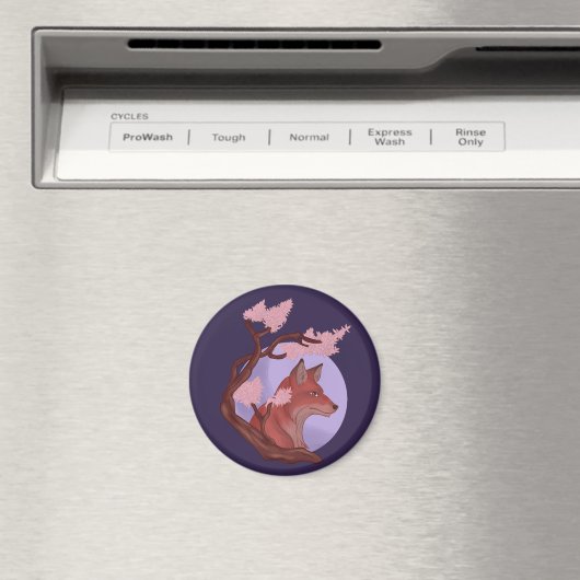 Sakura Fox Magnet (In Situ (Geschirrspüler))