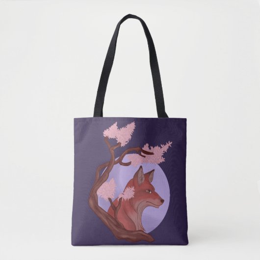 Sakura Fox Tasche (Vorderseite)