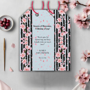 Sakura-Frühlings-Kirschblüten-Baby-Party Geschenkanhänger
