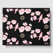 Sakura, Frühlingsblüte, Blüte der japanischen Kirs Gästebuch (Vorderseite)