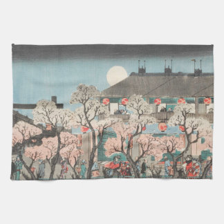 Sakura Full Moon Lantern Festival - Japan Geschirrtuch
