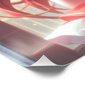 Sakura & Geheimnisse | Niedlich Kitsune Fox School Poster (Ecke)