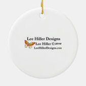 Sakura Geisha Bird in den Snow-Cherry-Blüten Keramikornament (Hinten)