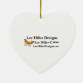 Sakura Geisha Bird in den Snow-Cherry-Blüten Keramikornament (Hinten)