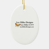 Sakura Geisha Bird in den Snow-Cherry-Blüten Keramikornament (Hinten)