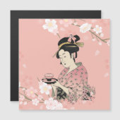Sakura Geisha Magnetkarte (Vorne/Hinten)