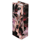 Sakura Geschenktüte Für Weinflaschen (Vorderseite Schrägansicht)