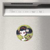 Sakura Girl Magnet (In Situ (Geschirrspüler))