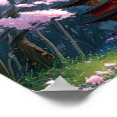 Sakura Heiligtum: Der Holztempel Poster (Ecke)