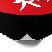 Sakura Hieroglyph Print Poster (Ecke)