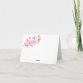 Sakura - Hochzeit Danke Karte (Rückseite)