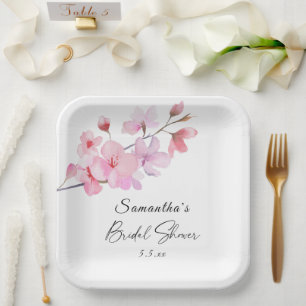 Sakura - Hochzeits-Brautparty Pappteller