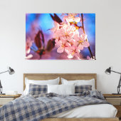 Sakura im Baumschatten Leinwanddruck (Insitu (Schlafzimmer))