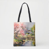 Sakura im japanischen Garten Tasche (Vorderseite)