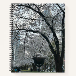 Sakura Jahreszeit in Shinjuku Notizblock