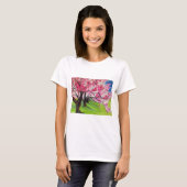 Sakura Japanese Cherry Blossom Art T-Shirt (Vorne ganz)