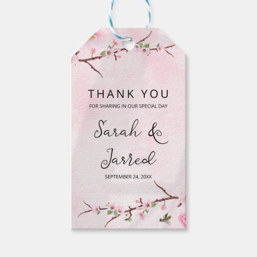 Sakura Japanese Cherry Blossom Asian Geschenkanhänger (Vorderseite)