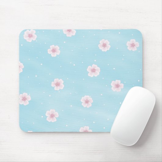 Sakura Japanese Cherry Blossom Floral Mousepad (Mit Mouse)