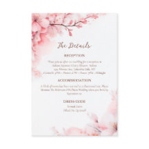 Sakura Japanese Cherry Blossom Wedding Details