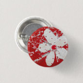 Sakura japanese Kirschblüte asiatische Blüte Button (Vorne & Hinten)