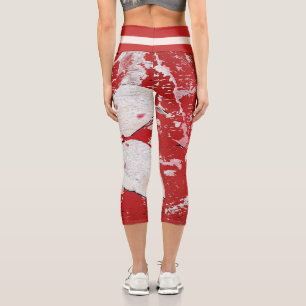 Sakura japanese Kirschblüte asiatischer Blumendruc Capri Leggings