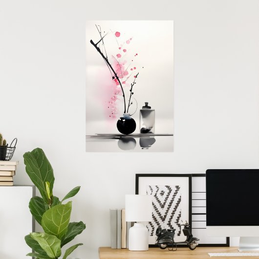 Sakura Japanisch Zen Poster (Heimbüro)