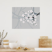 Sakura - Japanischer Kirschbaum Blossom Print Poster (Küche)