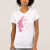Sakura Japanischer Kirschbaum Blüten T-Shirt (Vorderseite)