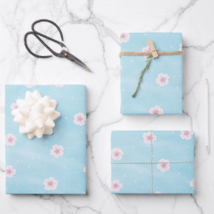 Sakura Japanischer Kirschblossom Geschenkpapier Set