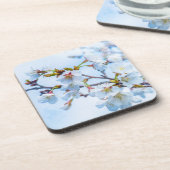 Sakura - Japanischer Kirschblossom Getränkeuntersetzer (Linke Seite)