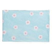 Sakura Japanischer Kirschblossom Kissenbezug (Rückseite-Links)