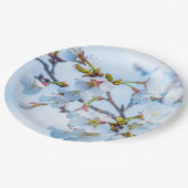 Sakura - Japanischer Kirschblossom Pappteller (Schrägansicht)