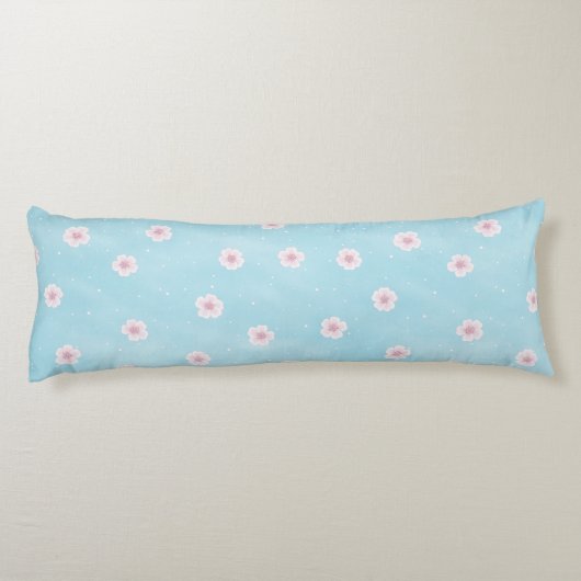 Sakura Japanischer Kirschblossom Seitenschläferkissen (Rückseite)