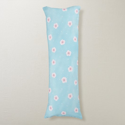 Sakura Japanischer Kirschblossom Seitenschläferkissen (Vorderseite Vertikal)