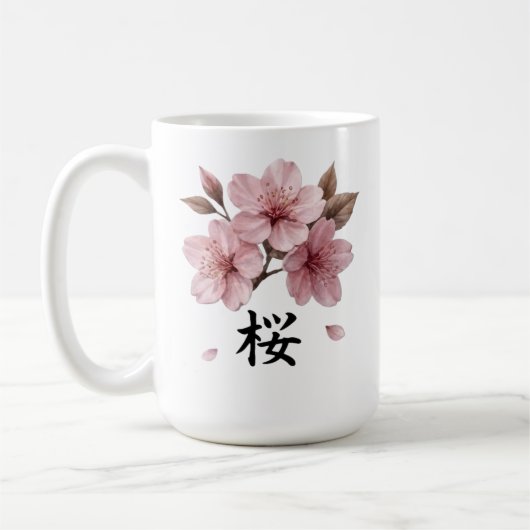Sakura Katana Japanisches Ästhetik Kaffeetasse (Links)