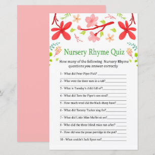 Sakura Kinderzimmer Rhyme Quiz Kinderduschenspiel
