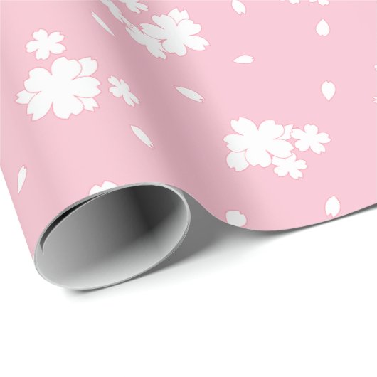 Sakura Kirry Blossom Blume Muster Geschenkpapier (Rolleneckpunkt)