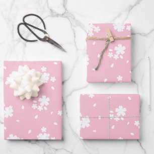 Sakura Kirry Blossom Blume Muster Geschenkpapier Set