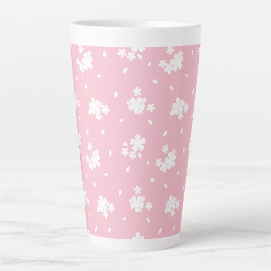 Sakura Kirry Blossom Blume Muster Milchtasse (Vorderseite)