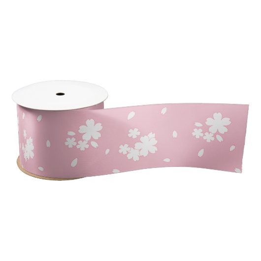 Sakura Kirry Blossom Blume Muster Satinband (Spule)