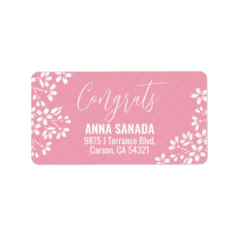 SAKURA Kirschblüte Einladung zur Graduiertenparty Adressaufkleber